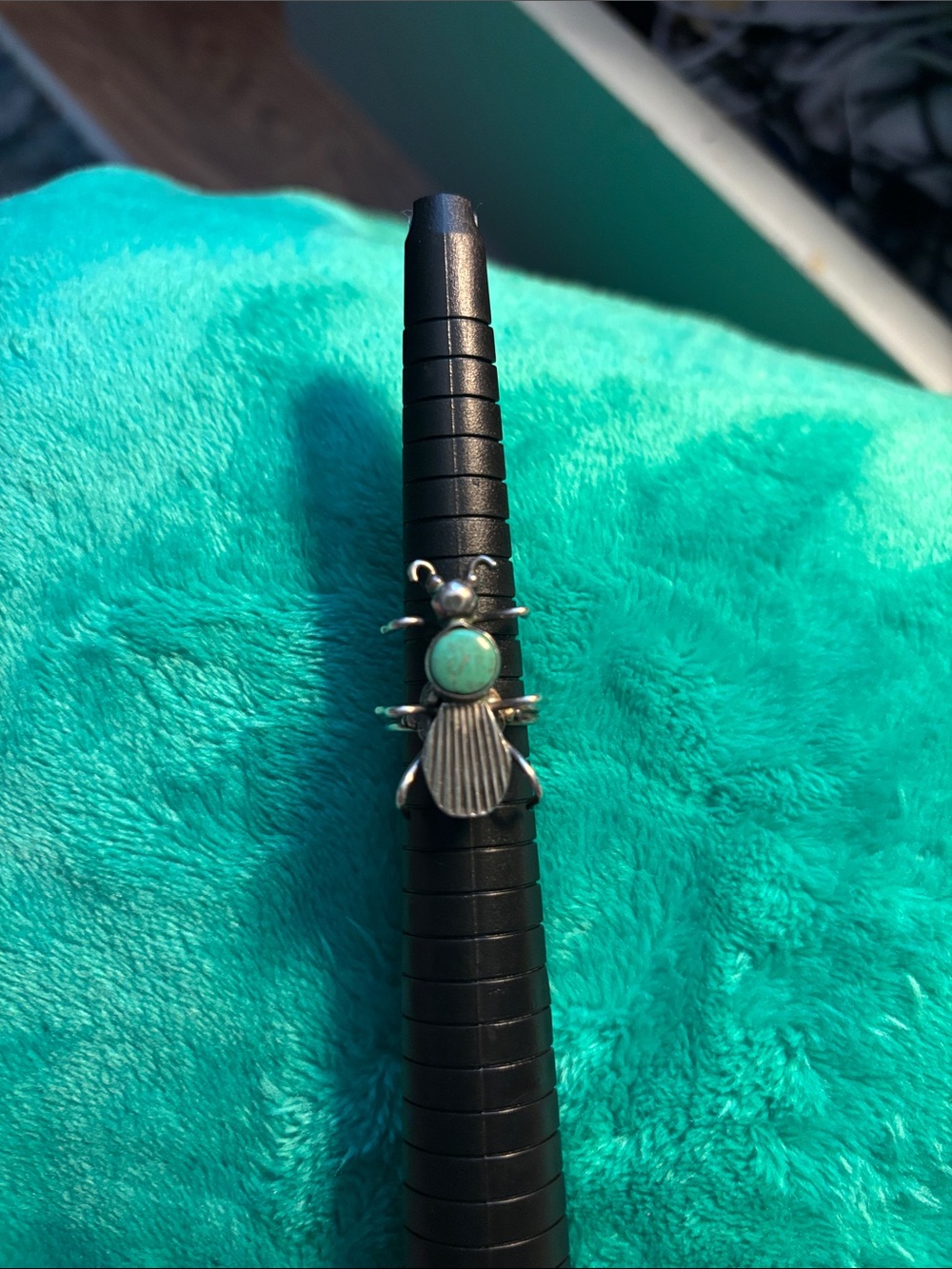 Turquoise Insect Statement Ring - Women Accessories